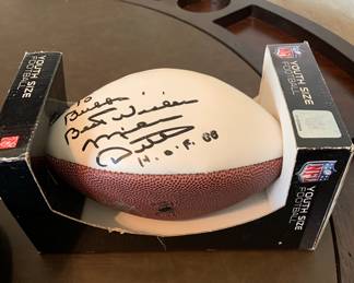 Mike Ditka signed football