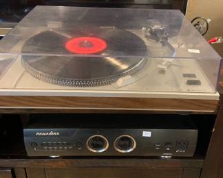 Sanyo vintage turntable, PANAMAX M-5300PM