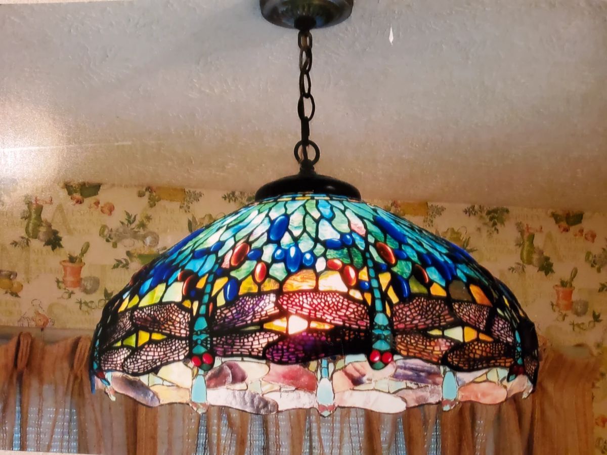 Tiffany Style Dragonfly Lamp (can purchsas a kit to hang the other way)