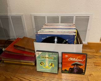Vintage records - Oklahoma & South Pacific, classical, Nat King Cole