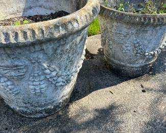 Large concrete planters
