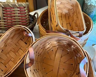 Vintage Longaberger signed baskets