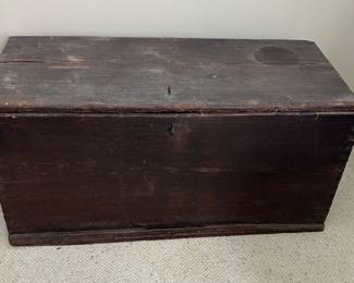 Antique all wood hope chest