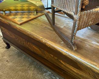 Antique trunk chest, refinished