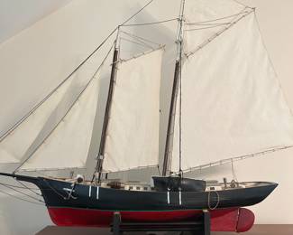 Large model boat built in 1970s