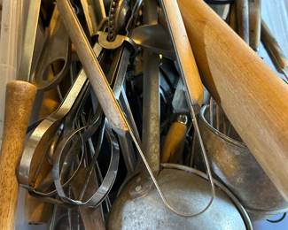 Vintage and antique kitchen utensils