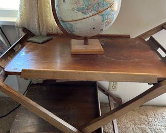 Antique bar cart tea table