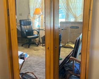 Vintage mirror front cabinet