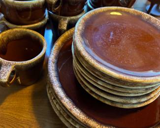 Vintage 70s pottery dish set