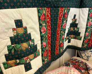 Christmas quilt plus other quilts