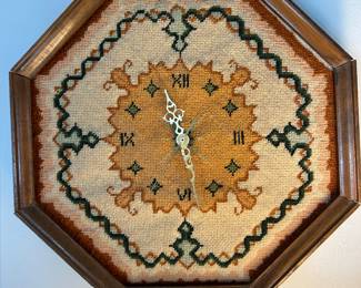 Vintage stitched clock
