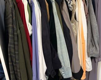 Men’s and women’s clothes, plus sizes