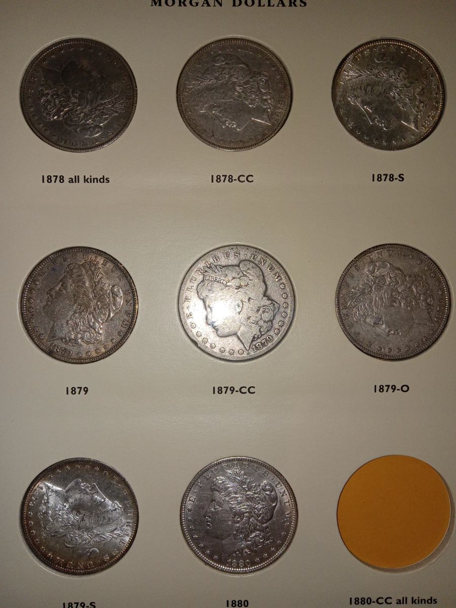 Over 80 morgan silver dollars will sell first. Fresh to the market from lifelong collection.