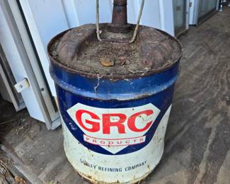 Vintage GRC 5 gallon can