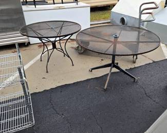 Wrought iron tables