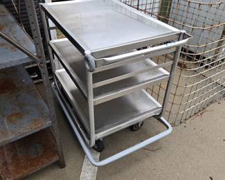 Stainless steel commercial cart