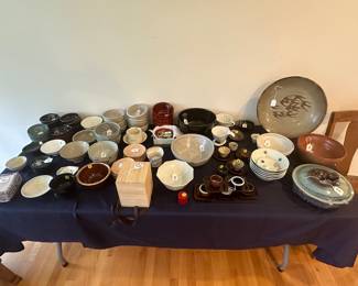 POTTERY!!!  Small tea sets, bowls, etc.