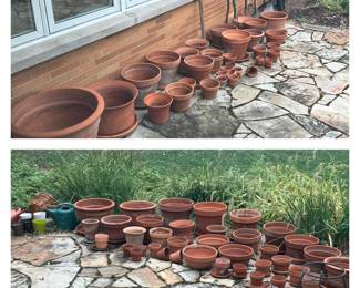 Clay pots of all sizes