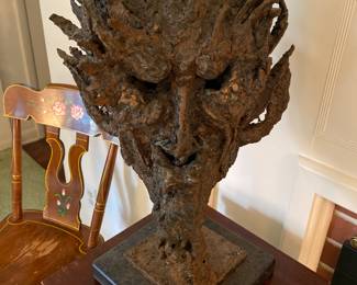 Lucifer sculpture signed Bud Hambleton