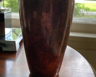 Lou Henry for Nambé "Pebble" Coppered Aluminum Modern Vase ~ MCM