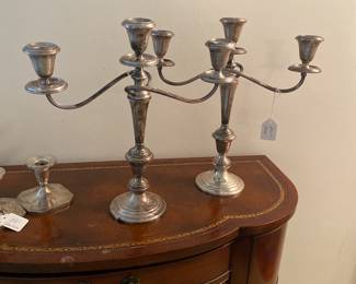 Pair Gorham Sterling 14.5 inches tall 