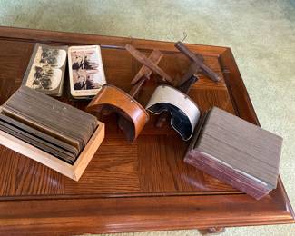 Two Stereoscopes and many cards one lot 