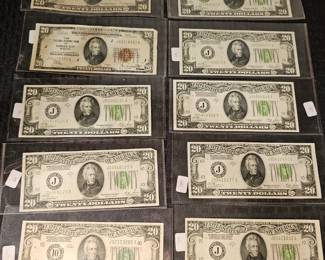 US & Foreign  Coins and Currency 