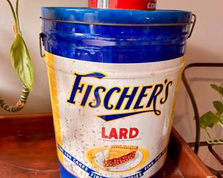 Vintage lard bucket 