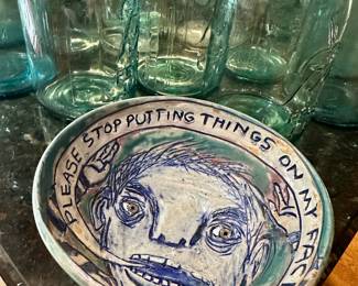 Rare Bowl by artist Dave Zackin , New York 2020