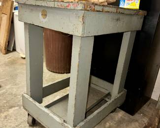 Vintage little industrial table 