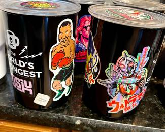 6 coffee bean saver jars / air tight