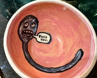 Rare Bowl by artist Dave Zackin , New York 2019
