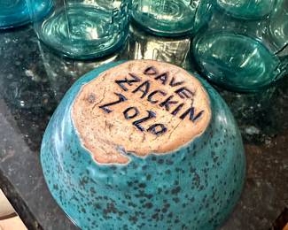 Rare Bowl by artist Dave Zackin , New York 2020