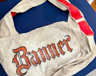 Vintage Rare Banner / Tennessean newspaper bag / double sided 