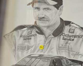 Framed Dale Earnhardt Pìcture