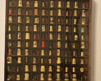 Large thimble collection.