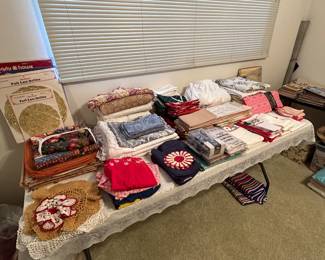 Beautiful vintage linens.