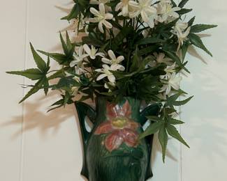 Roseville wall pocket.