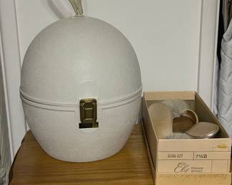 Jet Set hard shell wig case.