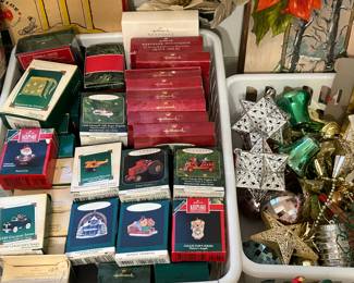 Boxed Hallmark Ornaments.