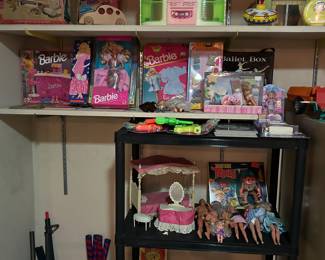 Vintage toys, Barbie, Ken and so much more.