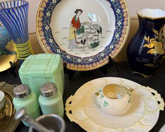 GREEN JADITE BOX, S&P SOLD