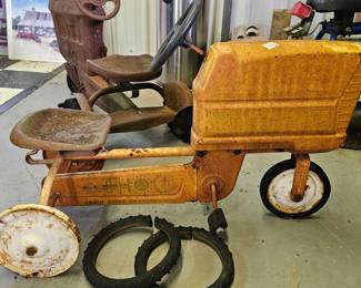 antique pedal tractor