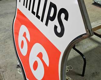 Phillips 66 Porcelain sign double sided