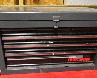 Gray Craftsman Toolbox With Contents