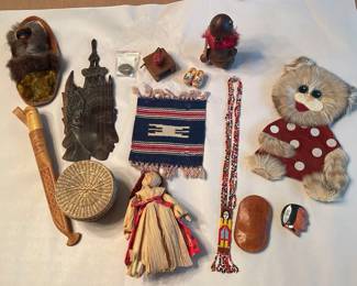 Primitive Folk Art And International Collectibles Mystery Lot 