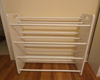 White Blanket Rack