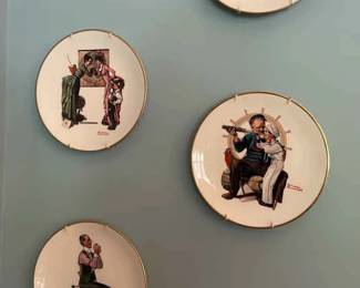 Vintage Danbury Mint Norman Rockwell Plates 
