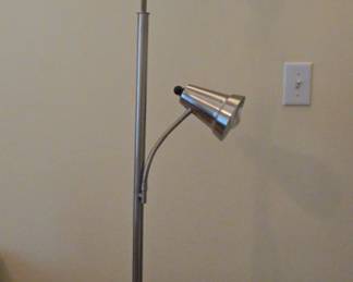 Silver Tone Floor Lamp