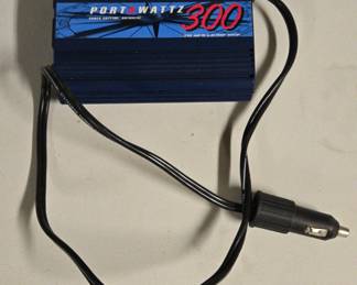 PortAWattz 300 300 Watt DC To AC Power Inverter, Not Tested